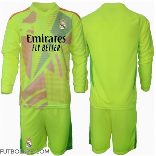 Camiseta Real Madrid Portero Tercera Equipación para niños 2024-25 manga larga (+ pantalones cortos)